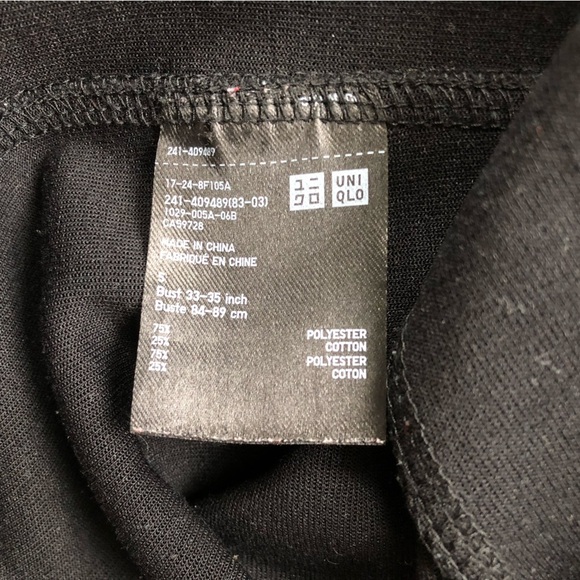 Uniqlo Women’s Relaxed Fit Black Zip-Up Hoodie Size S - Picture 10 of 11